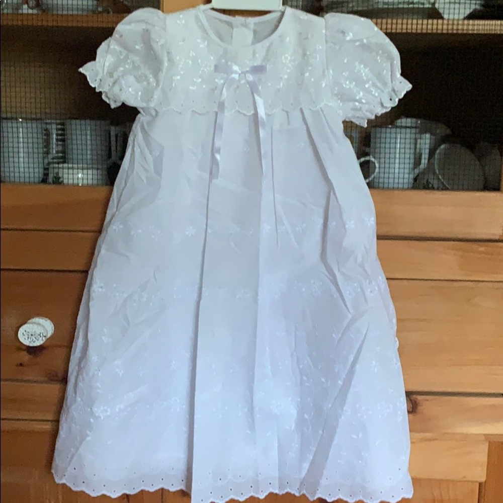 Baby dedication, or baptism adorable dress.